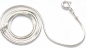 Preview: Schlangenkette "SECHSECKIG" 925 Silber Kette glänzend 41 cm 1,1mm