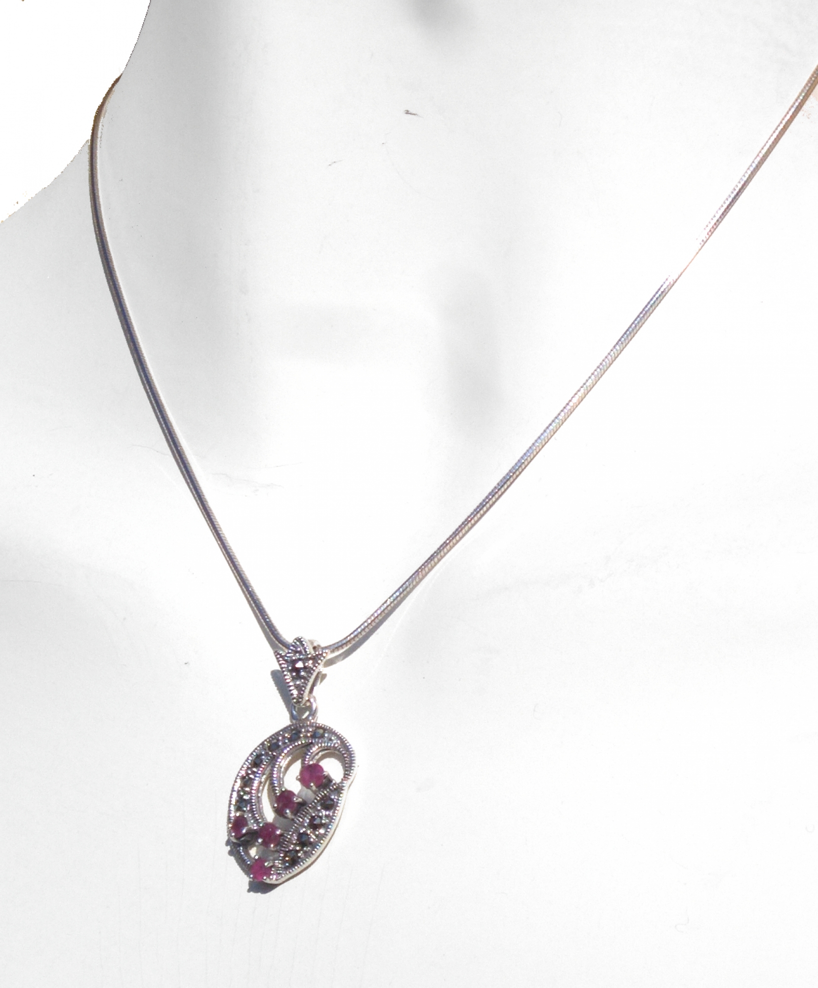 Schlangenkette "SECHSECKIG" 925 Silber Kette glänzend 41 cm 1,1mm